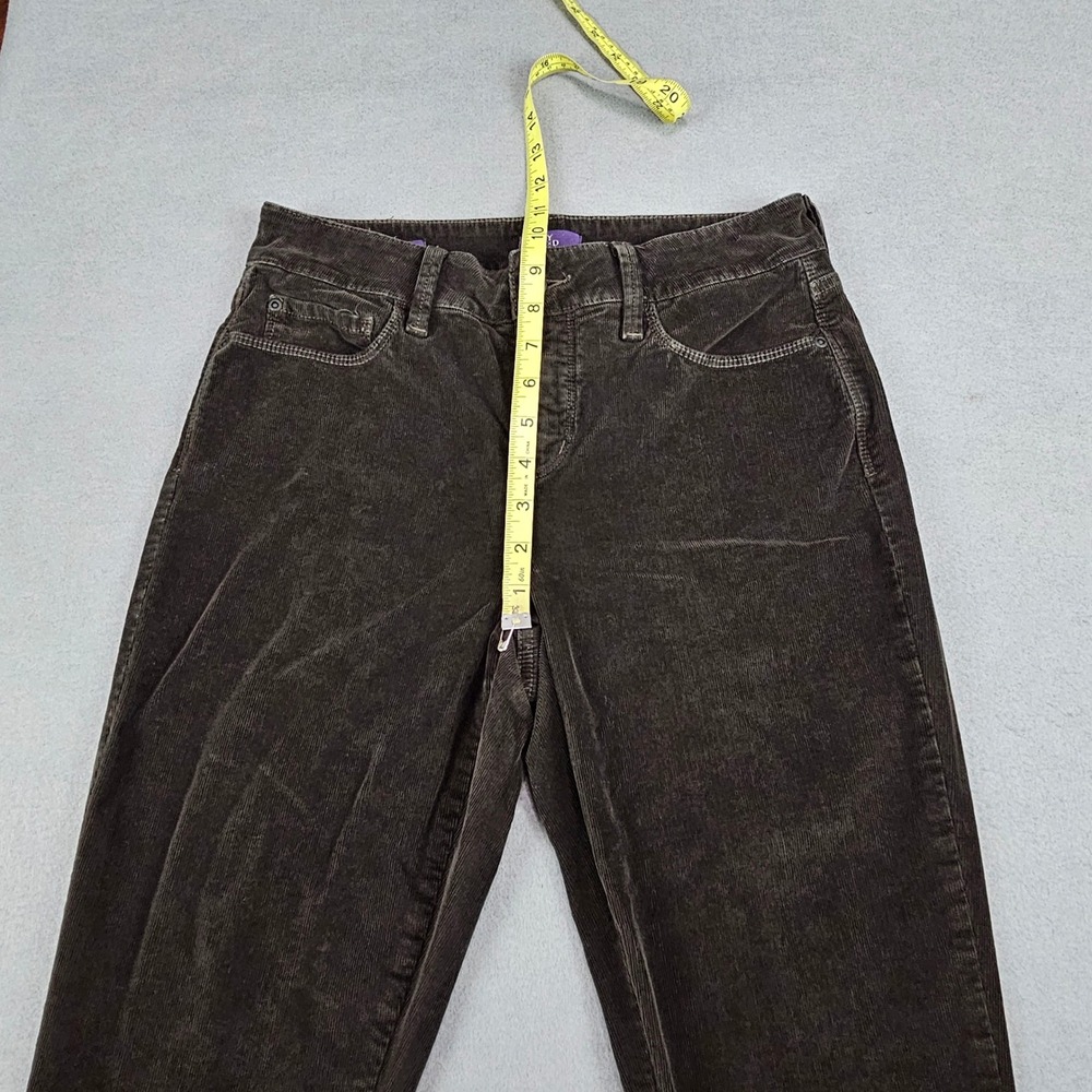 NYDJ Pants Womens Size 4 Alina Legging Lift Tuck Stretch Brown Corduroy - Picture 4 of 10